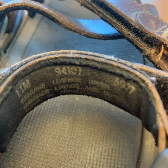 Mens Timberland Leather Strappy Slingback Sandals Brown Size 11M - Picture 7 of 7